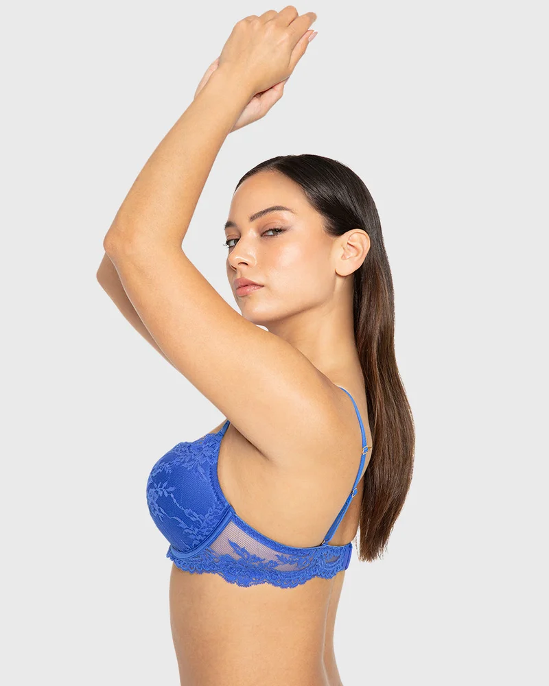 لا سينزا حمالة صدر لا سينزا هالو سوغر مزدوجة الدفع بفتحة عميقة